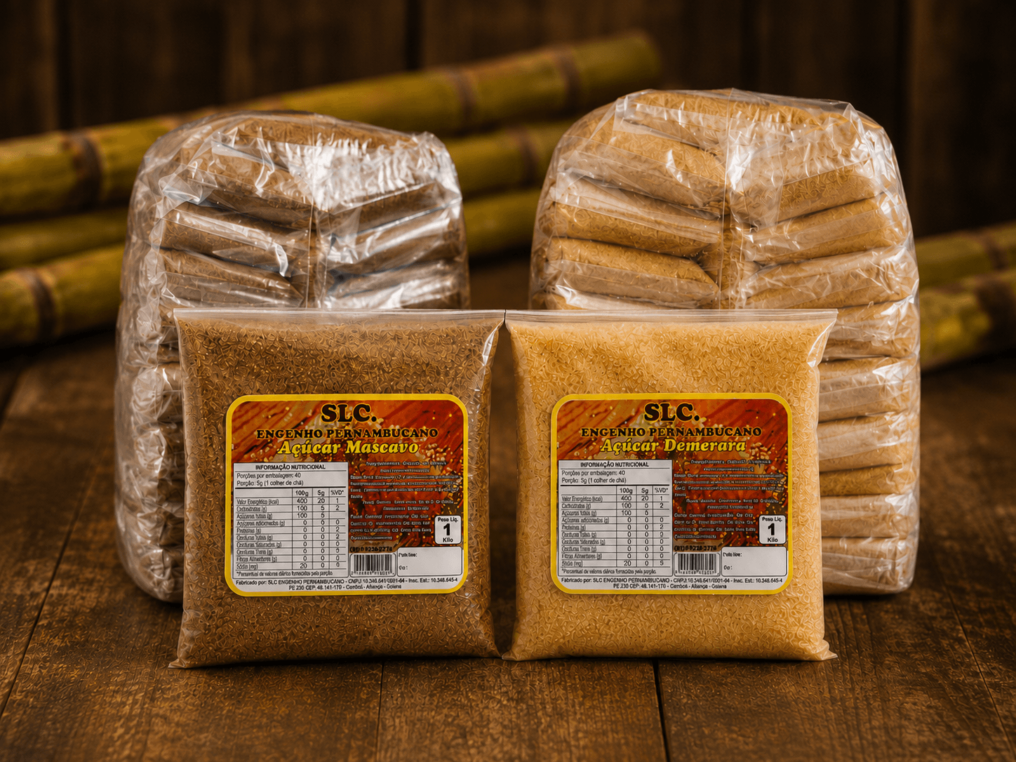 Produtos da marca SLC preparados para revenda